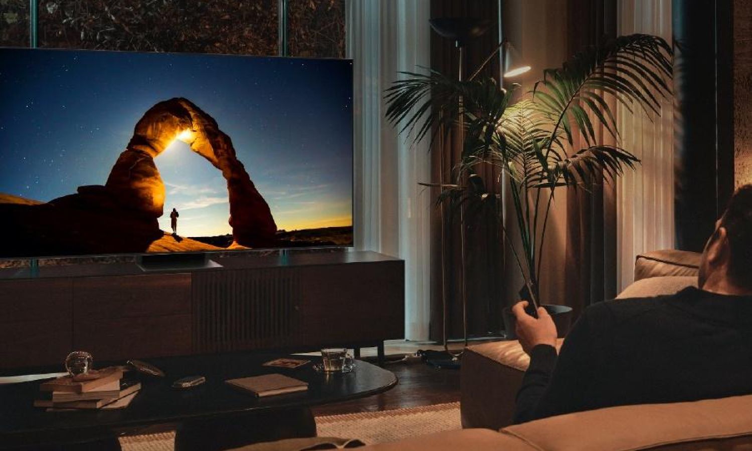 Samsung Neo QLED QN900B TV in a premium home setting, featuring ultra-thin bezels, vibrant 8K display, and cutting-edge Quantum Mini LED technology.